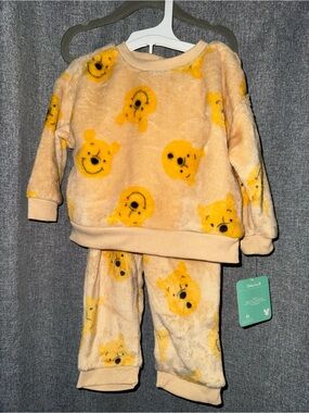 Disney Yellow Plush Pooh Bear Toddler Set
